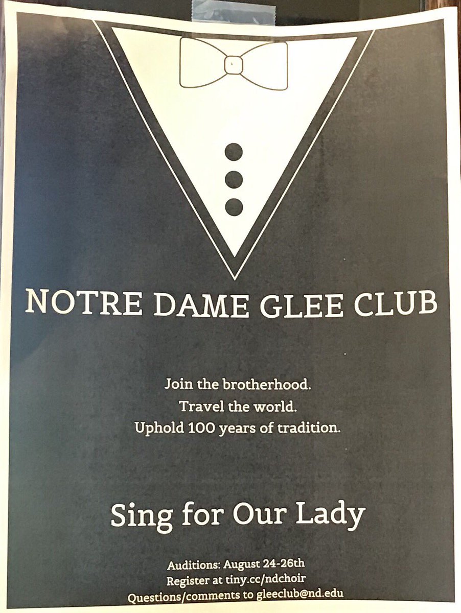 therealNDRudy's tweet image. Hey #nd2023: you just heard from @NDGleeClub and @ndundertones member Austin Rose. His awesome speech probably makes you want to try out, right? Visit tiny.cc/ndchoir to audition today and Monday.