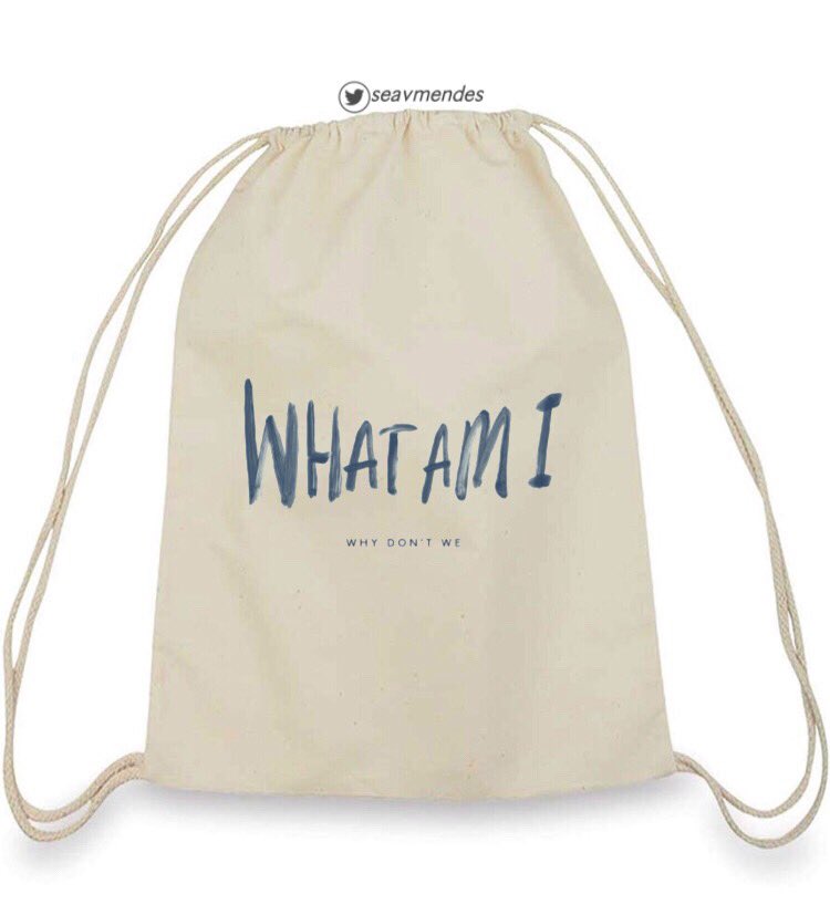 ‘what am i’ ; water bottle & drawstring bag #WhatAmI  @whydontwemusic