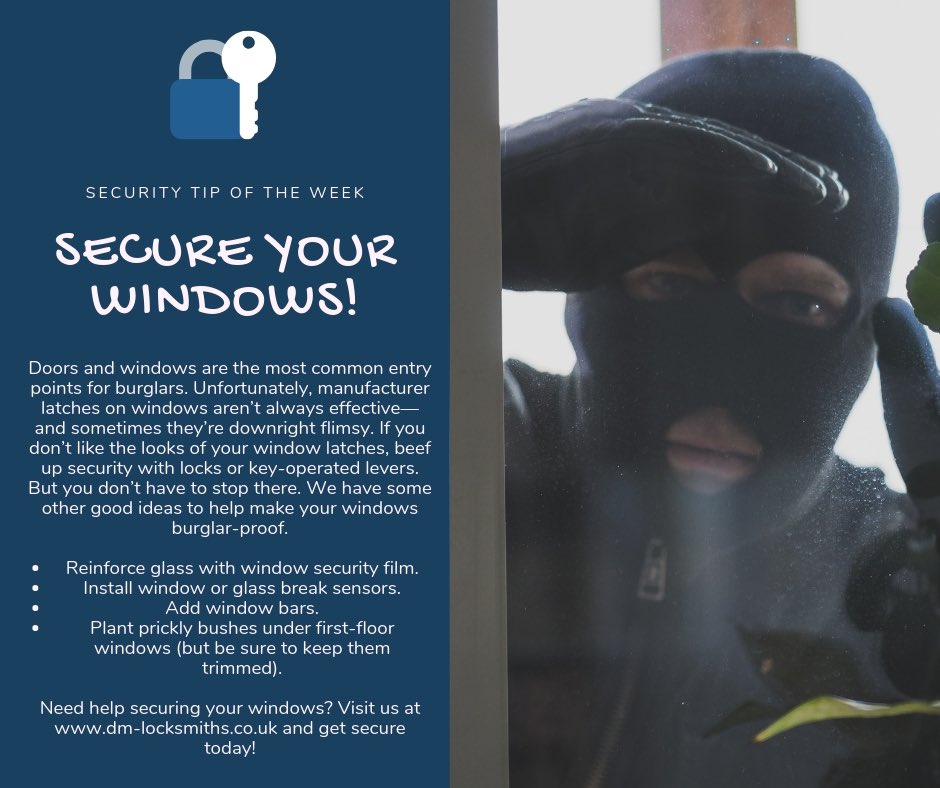 DmLocksmiths's tweet image. Lovely weather on this bank holiday ☀️🏡🔐

It’s important to stay cool, but it’s even more important to not overlook the opportunity that hot weather presents through gaining access to your car keys and possessions through the windows. 

 dm-locksmiths.co.uk

☀️🏡🔐