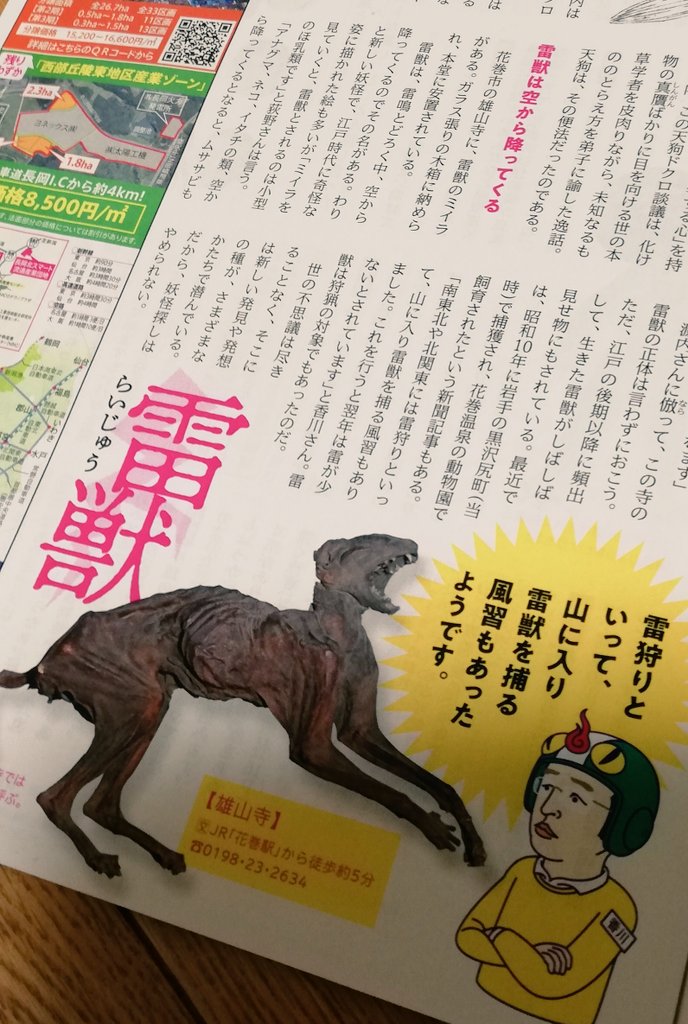 JR東日本が発行してる新幹線のフリーペーパー「トランヴェール」今月号が妖怪好きにはお金を出して読ませていただきたいレベルだった。 