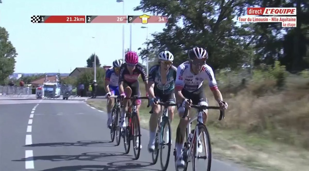 🔥 Dernier tour ! Romain Le Roux est à l’attaque sur la dernière étape du <a href="/tourdulimousin/">Tour du Limousin - Périgord - Nouvelle-Aquitaine</a> !