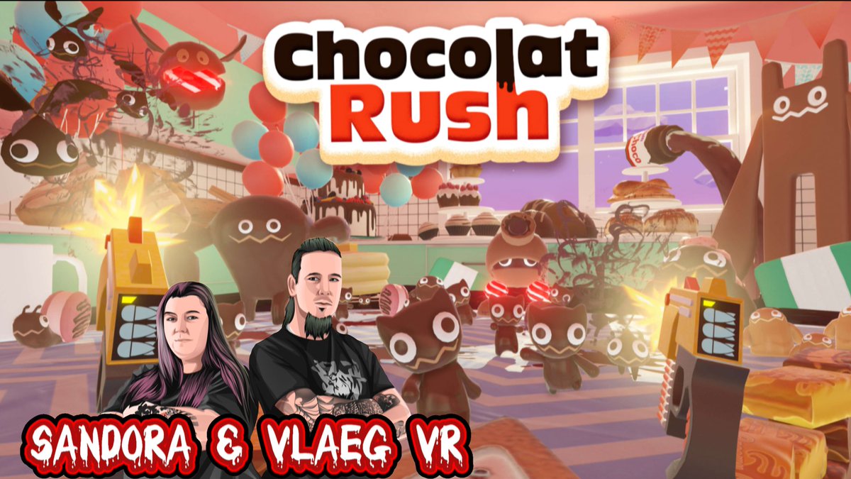 SandoraVlaegVR's tweet photo. Der Kampf gegen die übermächtige #Schokolade.

https://t.co/LJDXD7rEa7

@NanaliStudios #VR #ChocolatRush #SteamVR #Steam #LetsPlay #Gameplay #German #Waveshooter #OculusRIftS #sweet #schoki https://t.co/MKEgV4GxUU