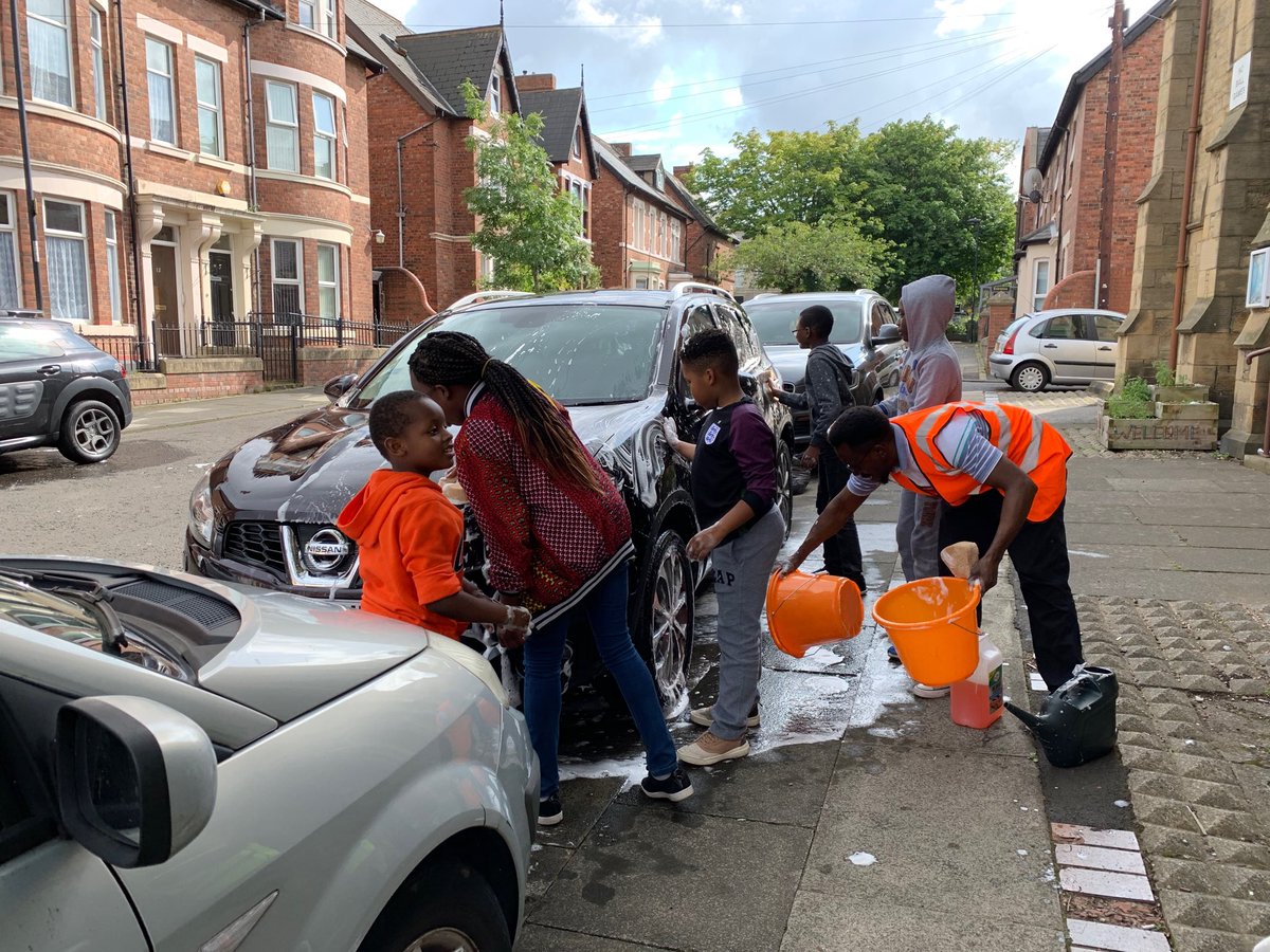 Success4AllCIO's tweet photo. ⁦@NBSE2019⁩ #nbse Wednesday was social action day! Giving our neighbour’s cars a free carwash, giving plant boxes a face-lift, litter picking and bringing some entertainment with singing &amp; dancing in a care home. A truly enjoyable day. https://t.co/r90vIcT78r