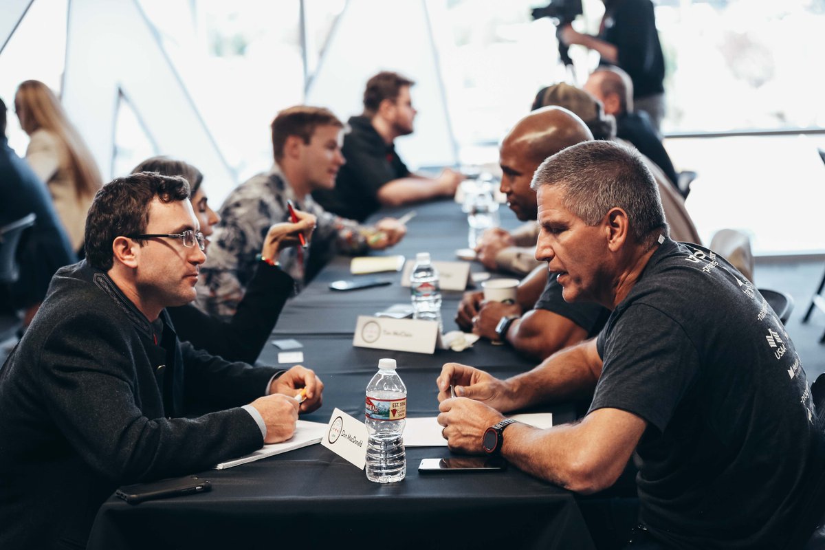 LifeatMX's tweet photo. It's Day 2 at Patriot Boot Camp 2019 here at MX in Lehi, UT! Yesterday afternoon's one-on-one mentoring sessions (entrepreneurs and mentors) were wonderful and productive. Much more today! #PBCUTAH 
@USAA
@patriotbootcamp
 #military #veterans #Entrepreneurship https://t.co/ALIWseLDEl