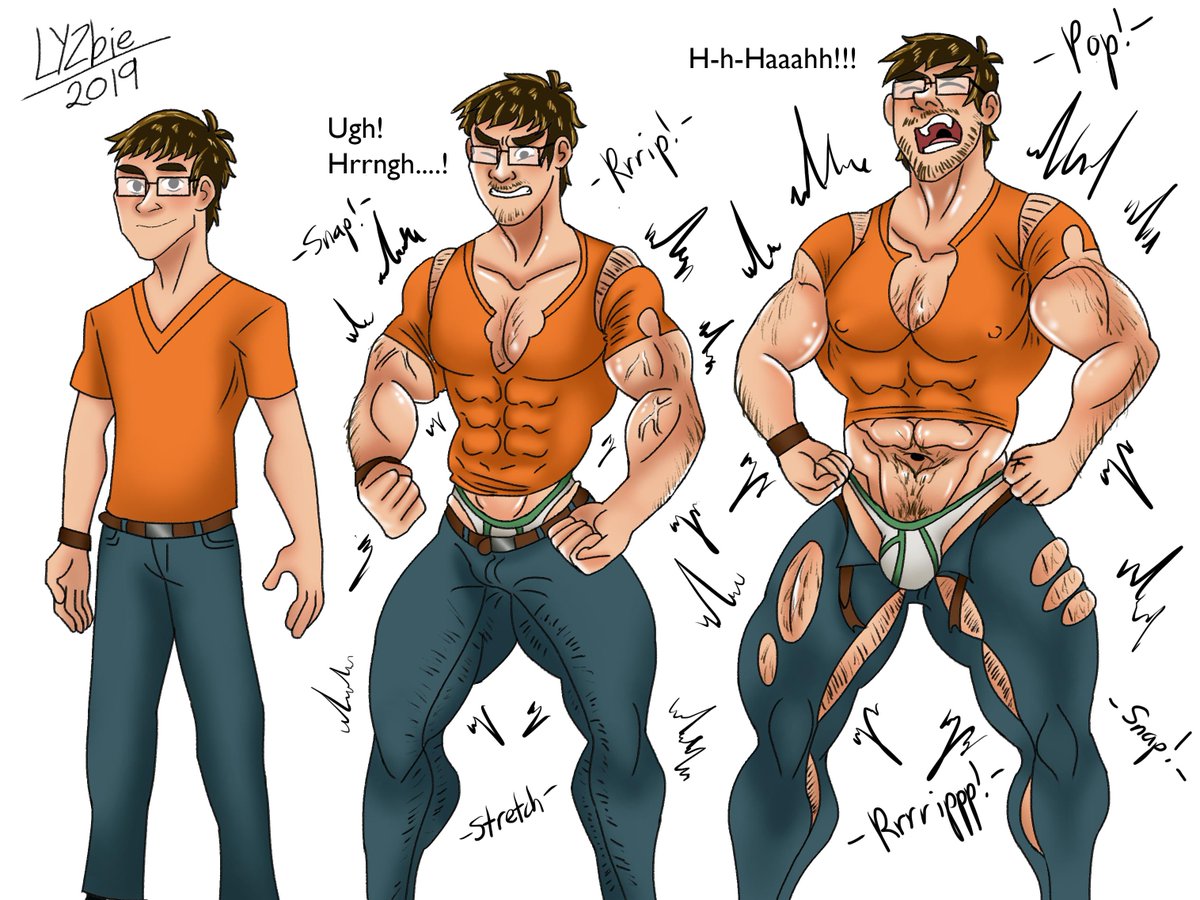 Muscle Transformation Comic.