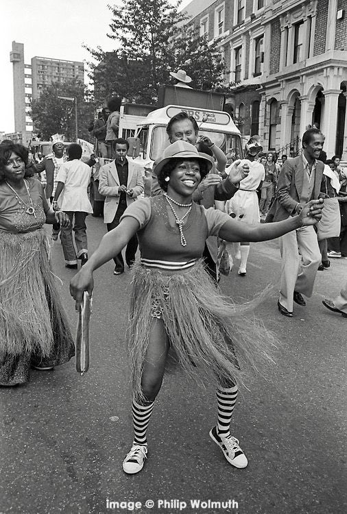 So excited to see all of the  #NottingHillCarnival costumes today! Here’s a thread about how a London race riot + the tenacity of Black immigrants in the UK led to the creation of the  #NottingHillCarnival 