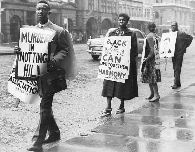 So excited to see all of the  #NottingHillCarnival costumes today! Here’s a thread about how a London race riot + the tenacity of Black immigrants in the UK led to the creation of the  #NottingHillCarnival 