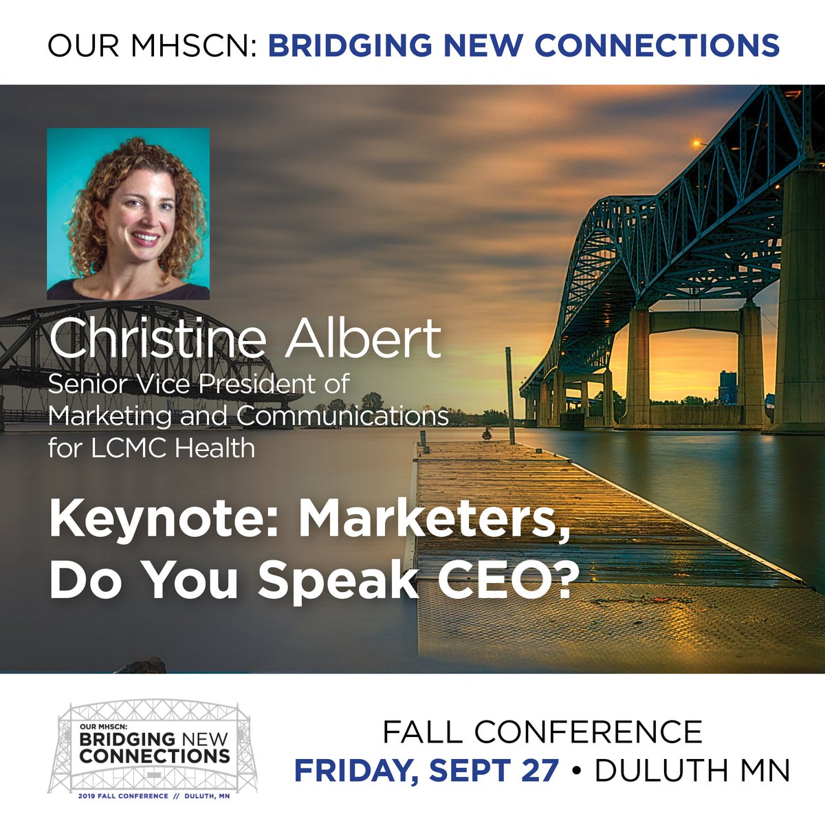 MHSCN's tweet photo. Hear firsthand how a senior vice president of marketing at a growing, five-hospital not-for-profit healthcare system, LCMC Health, successfully made the case for marketing investment to her CEO.
Register today > https://t.co/8WuFOppEBs
#healthcaremarketing #MHSCN https://t.co/mf3WpbD3Mb