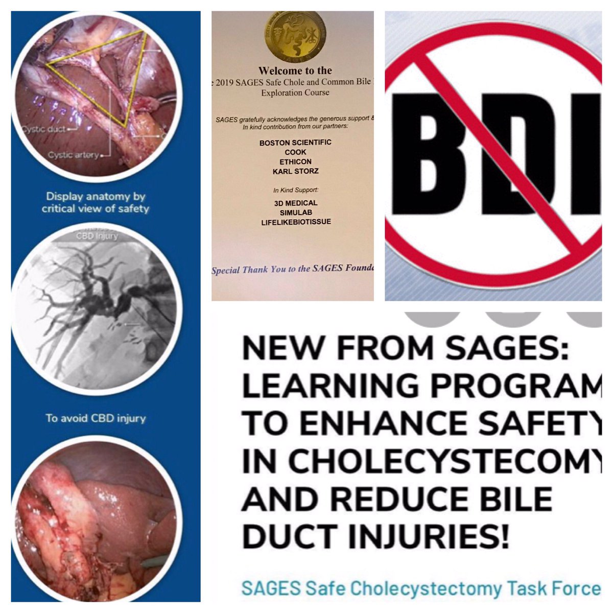 A wonderfully educational day on #safechole and #lcbde ( lap CBD exploration ) thanks to course directors matt bloom/ Fernando Santos / mike brunt and @SAGES_Updates