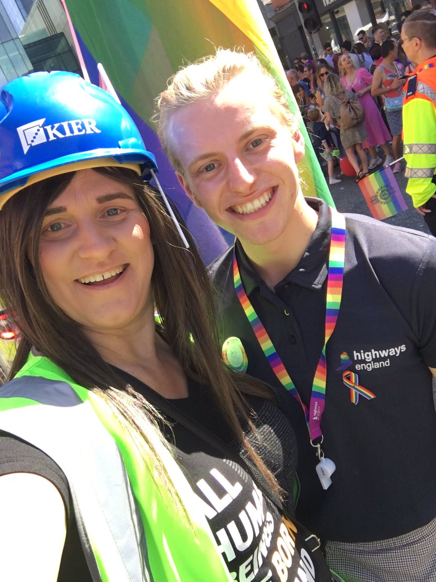 LGBTconstruct's tweet photo. Great catch up with friends at @HighwaysEngland at @ManchesterPride today - always a great client for #Construction pushing forward #lgbt inclusion @LGBTconstruct #LgbtConstruct https://t.co/ldtin9hMpO