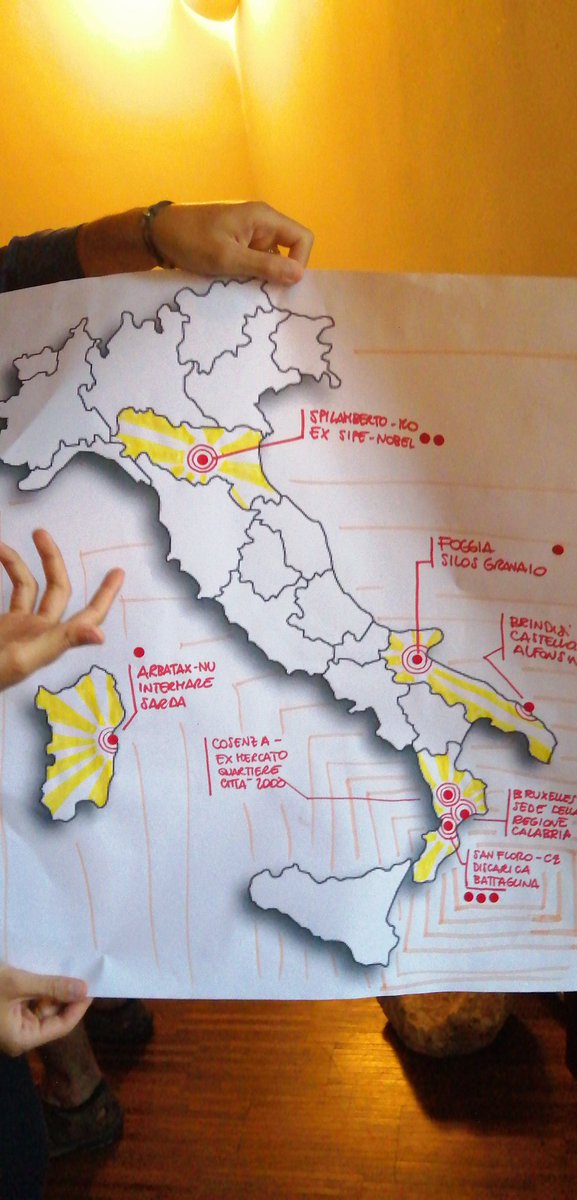 vaniacauzillo's tweet photo. Dopo la visita alla mostra di @archofshame prendiamo il metodo e lo riportiamo sui luoghi della vergogna legato ai territori degli studenti della @ProgettoRENA. Questa una mappa di un tavolo di lavoro. E ORA. SI RIBALTA! https://t.co/TL68cbhZv2