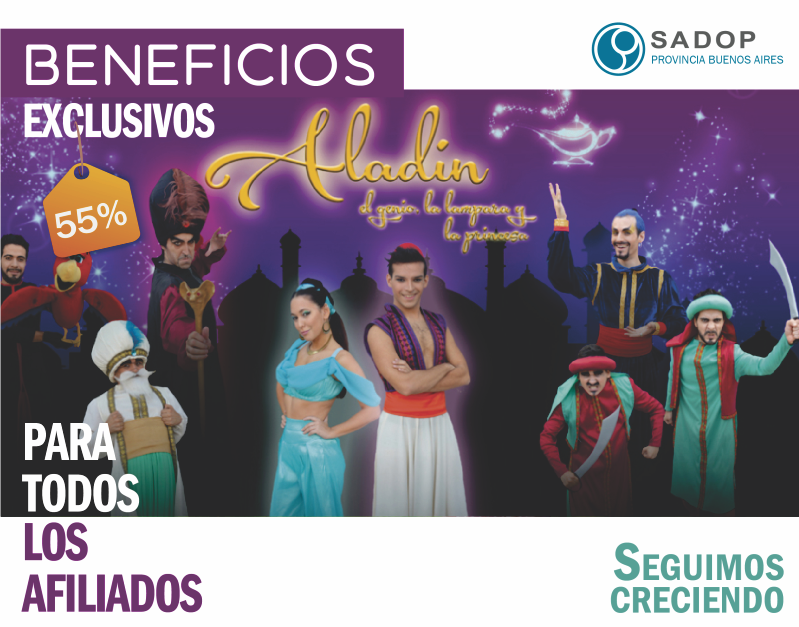 sadoppba's tweet photo. #BeneficiosSADOP exclusivo para #Afiliados
ALADIN: EL GENIO, LA LÁMPARA Y LA PRINCESA. 55%OFF
Terraza Teatro Bar - @PaseoLaPlazaOK 
MÁS INFO Y TUS ENTRADAS CON DESCUENTO AQUÍ⤵️
https://t.co/4xw8u5S1WD
Si todavía no estás afiliado #HaceloOnline⤵️
https://t.co/KRhDB1OwX4 https://t.co/JkOqd5OOHu