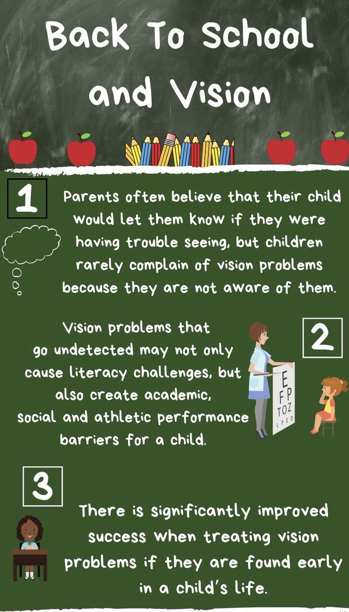 Would your child complain if they couldn’t see clearly? Don’t risk it-get their eyes checked before school starts
#hollandlanding #backtoschool #optometry #eyeexam #kidsvision #eastgwillimbury #school #caledon #highschool #schoolsports #sportsvision #eastgwillimburymoms