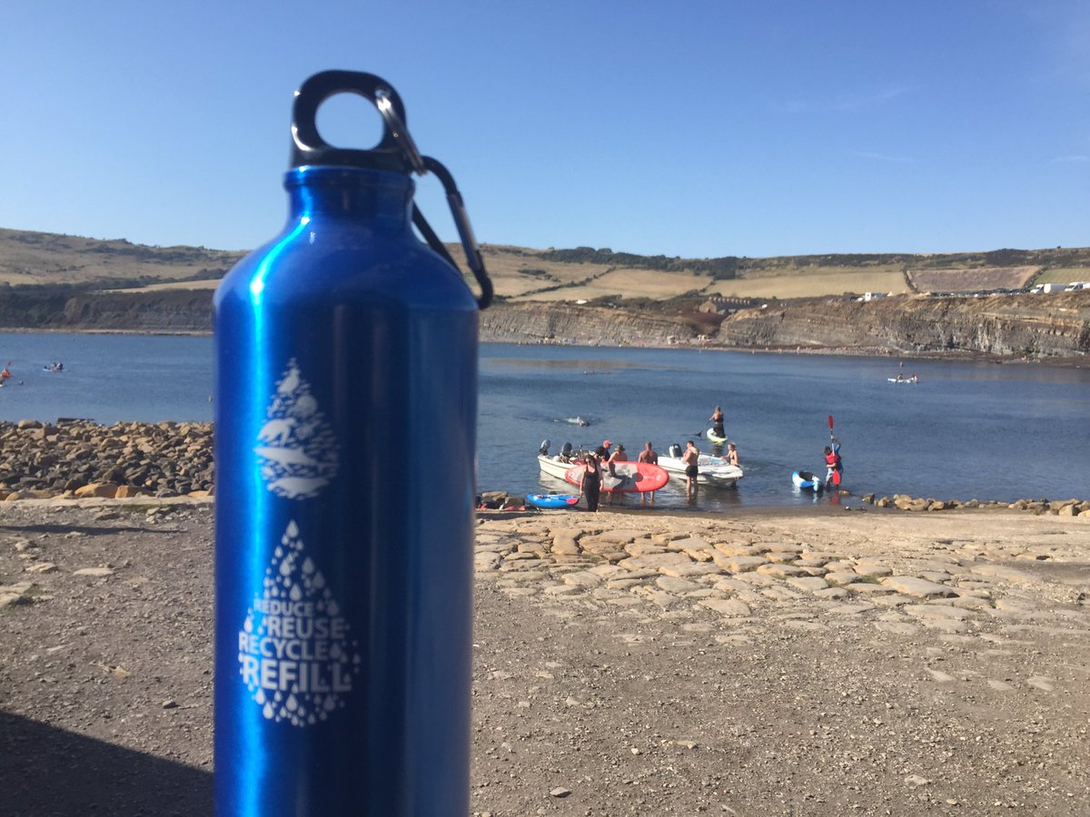 WildHeritage65's tweet photo. Glorious weekend at Kimmeridge Bay and the @DorsetWildlife Wild Seas Centre. 27c so drink plenty of water but cut down on plastic and ask us to refill your water bottles. 30 bottles today! @DWTMarine #dorsetwt #refilldorset https://t.co/SLoCPuPF2P