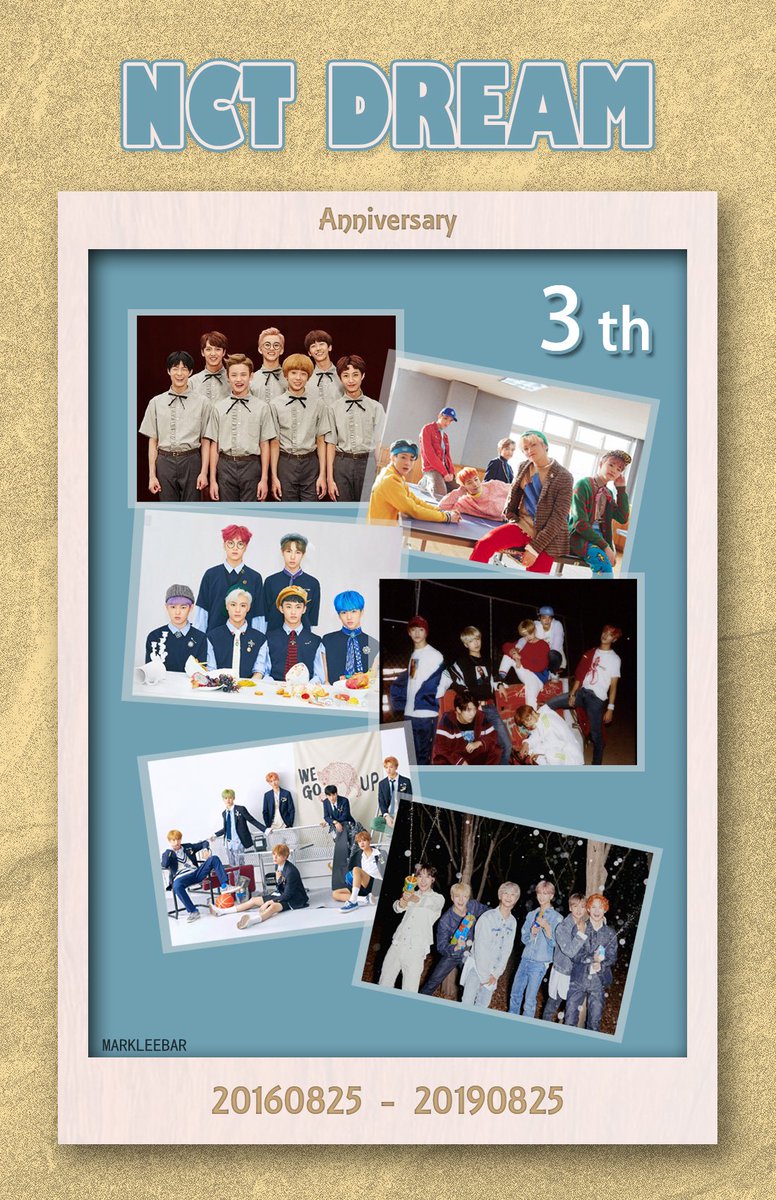 MarkLee_Bar's tweet photo. #3YearsWithNCTDREAM 
#NCTDREAM_데뷔_3주년_축하해 
YO DREAM!
pic. cr. @MarkLee_Bar https://t.co/R2Co4paHYF