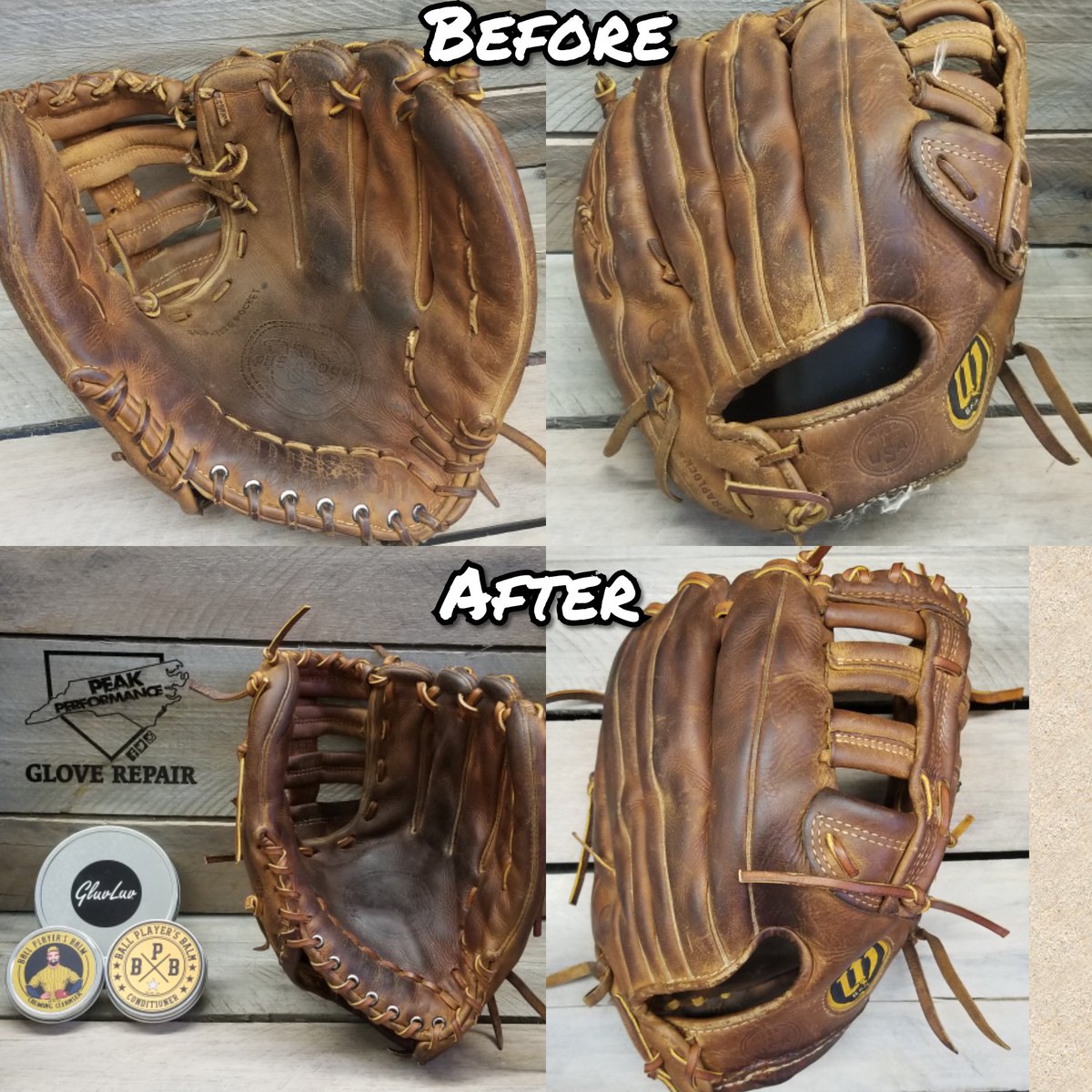 PeakGloveRepair's tweet photo. Completely relaced, web fixed, palm padding added, wrist lock tear repaired and dyed, cleaned & conditioned w/ @ballplayersbalm and palm put together with @gluvluv adhesive.
#wilson #relaced #webrepair #cleanedandconditioned #A2000 #leatherrepair #palmpadding #stitched #fixed https://t.co/F4JqTafPLs