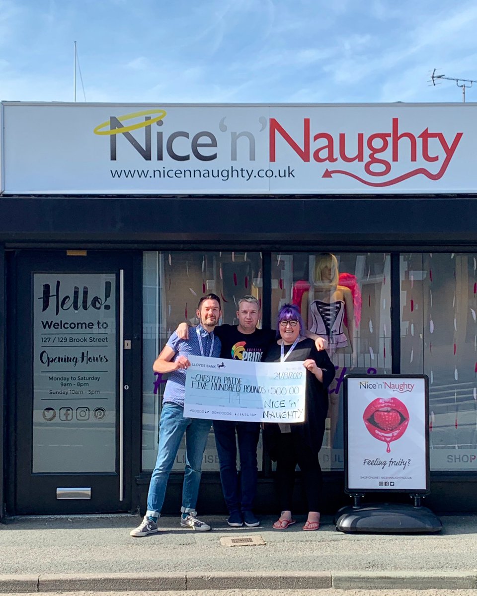 NNNChester's tweet photo. Today we were delighted to present our cheque to the Chester Pride committee represented by Warren Allmark. Full message below from Simon Prescott, managing director nicennaughty #chester #chesterpride #gay #gaypride #lgbtq🌈  #fundraiser @ChesterPride https://t.co/0njVi40Yoh