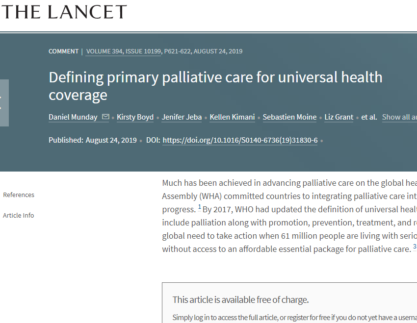 scottamurrayed's tweet photo. Generalist palliative care in the community- primary palliative care - is the only route to universal access to palliative care.   #PrimaryPalliativeCare #primarycare #palliativeCare @MacGPSarah @DanMundayNG @kirstyedinpall1 @JeniferJeba @santxo_rc @jordiamblas https://t.co/5HFBoa3jHt