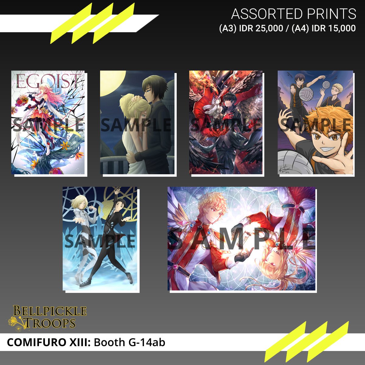 Bellpi_Troops's tweet photo. #Comifuro #ComifuroXIII #CF #CFXIII #KH #KingdomHearts #IdolMaster #EGOIST #FFXV #Persona5 #Haikyuu #YOI #MapleStory #FFVII #Gintama #PromisedNeverland #Kaguyasama https://t.co/bdHm52lPJu