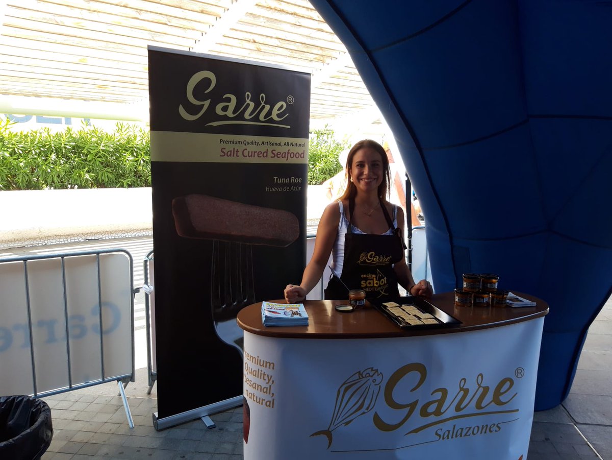 GarreVentas's tweet photo. #Salazones Garre en el foodftrack de #Carrefour #Vuelta2019 de #España en #Torrevieja, con el #garum de la región de #Murcia https://t.co/28BdBjW6fA https://t.co/T6iRrfxoji