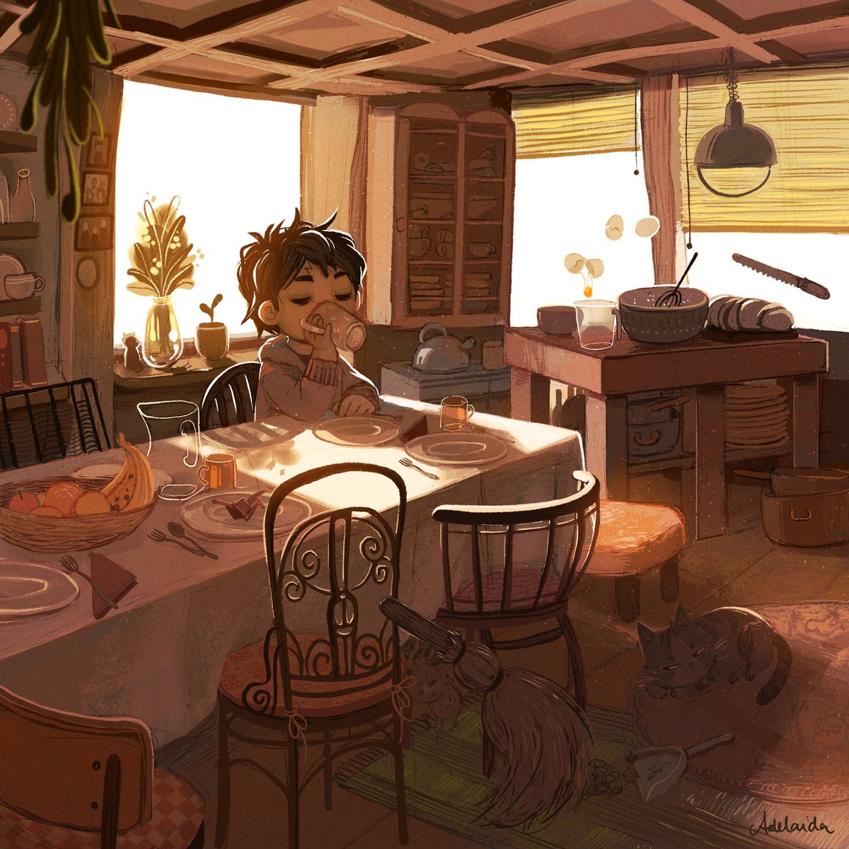 ola_cha's tweet photo. 🍵
#potterweek #potterweekprompts #potterweek2019 #potterweekprompts2019 #theburrow #harrypotter https://t.co/XGXmStEA88