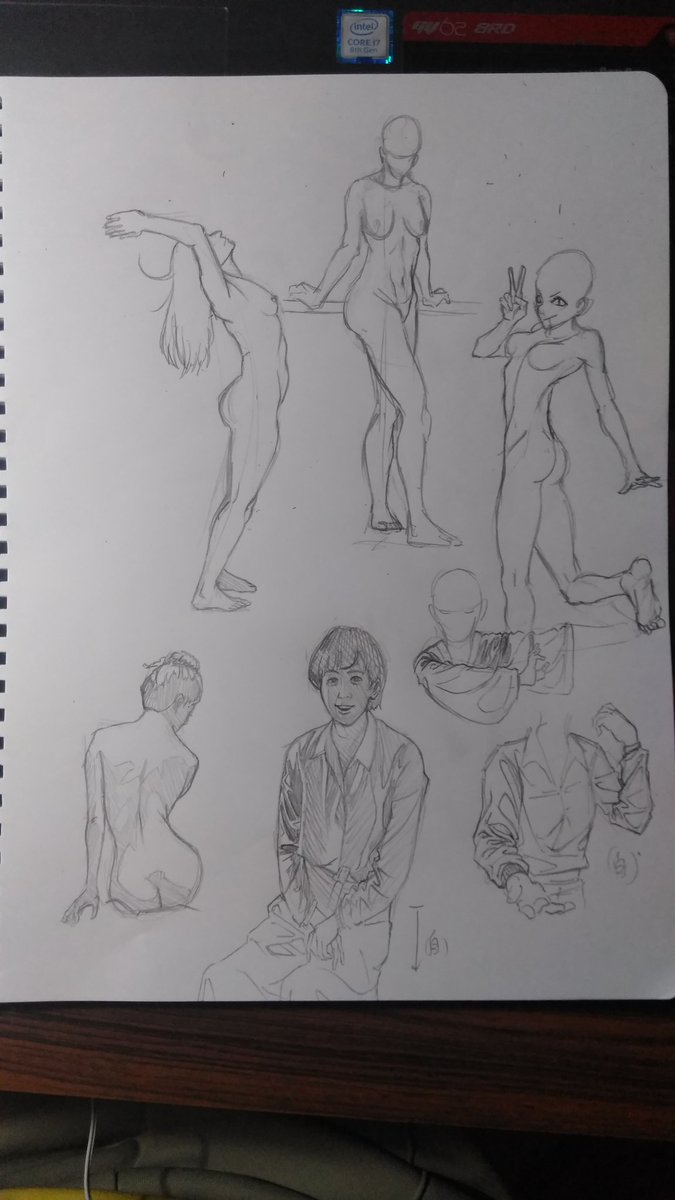 今日は模写。この間さすがに頑張れすぎて疲れたので、ちょっと休みたい。だけど毎日最低限の練習は止まっじゃいけない。自主製作の原画は開校日から始まりたいので、今の中に実力を上げたい。つまり基礎を固めのだ。多分模写は量が多いほど良いじゃなく、ちゃんと絵のいいところ勉強しないといけないね