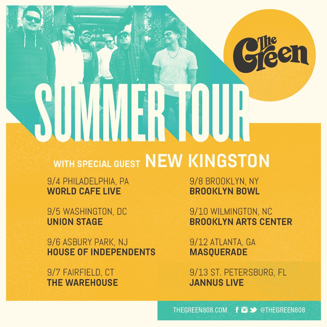 NewKingstonLive's tweet photo. East Coast vibes w/ The Green is less than 2 weeks away!! https://t.co/FZDEZsOKY9