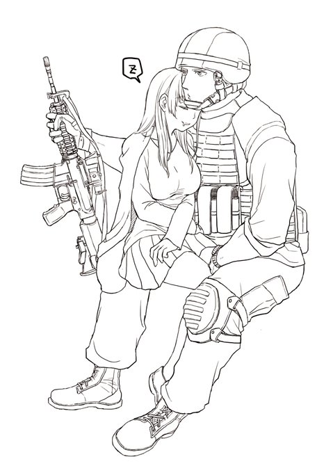 色塗り嫌いなんで線画の方がまだマシ 