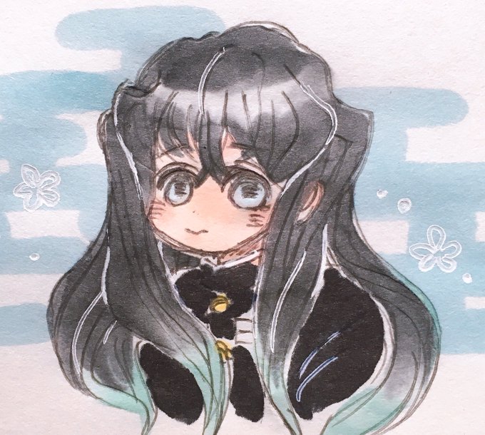 🌷jimaco🌷さんがTwitterに投稿した時透無一郎(鬼滅の刃)のイラスト。
