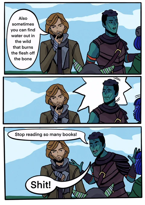 I liked this interaction so I made a comic and a meme #criticalrolefanart #criticalrolememe 