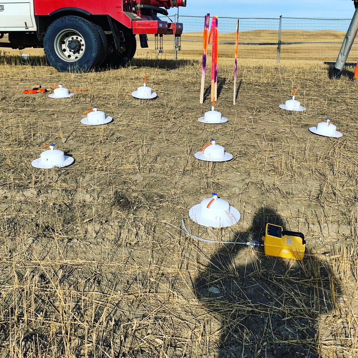 Chem_Matters's tweet photo. Another gas migration investigation underway this fine Saturday morning. CMI specializes in identifying sources of gas from leaky abandoned wells and surface casing vents. #geoforensics #gasmigration https://t.co/hIouF46pTY