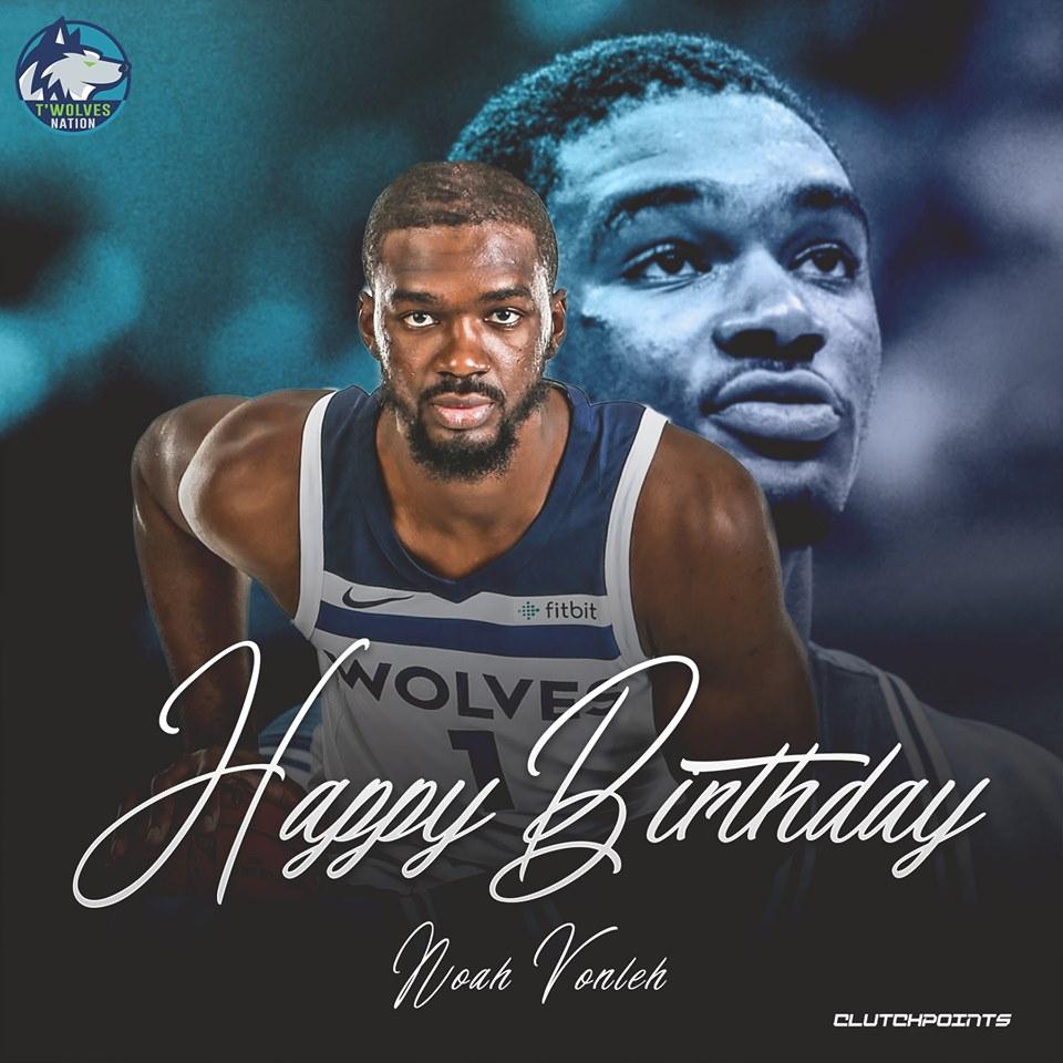 Join Timberwolves Nation in wishing Noah Vonleh a happy 24th birthday!   