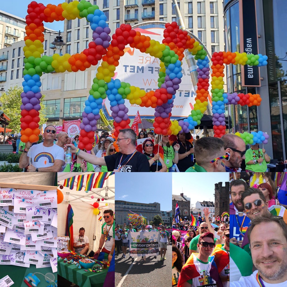 Niamh123123's tweet photo. What a fantastic day at @PrideCymru thanks for having #Enterprise we had a great day!! Roll on the evening festivities #U5ALIVE https://t.co/UjDzntGzvr