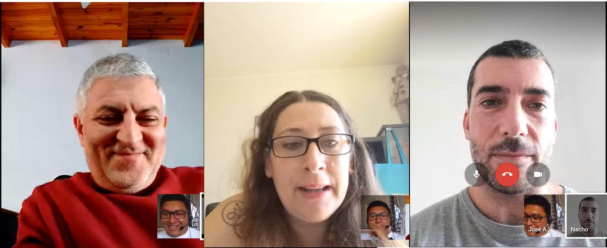 RIIEM_Group's tweet photo. El día de hoy algunos integrantes de la #RIIEM de México, España, Perú y Argentina, nos conectamos mediante una videoconferencia para conocernos e intercambiar ideas de nuestros proyectos innovadores en la enseñanza de las matemáticas. https://t.co/lxAiRFUd9N
