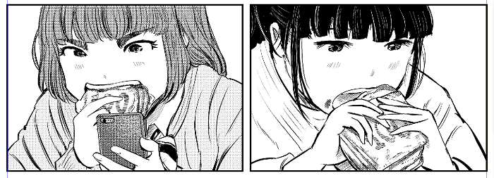 よく食べます。 