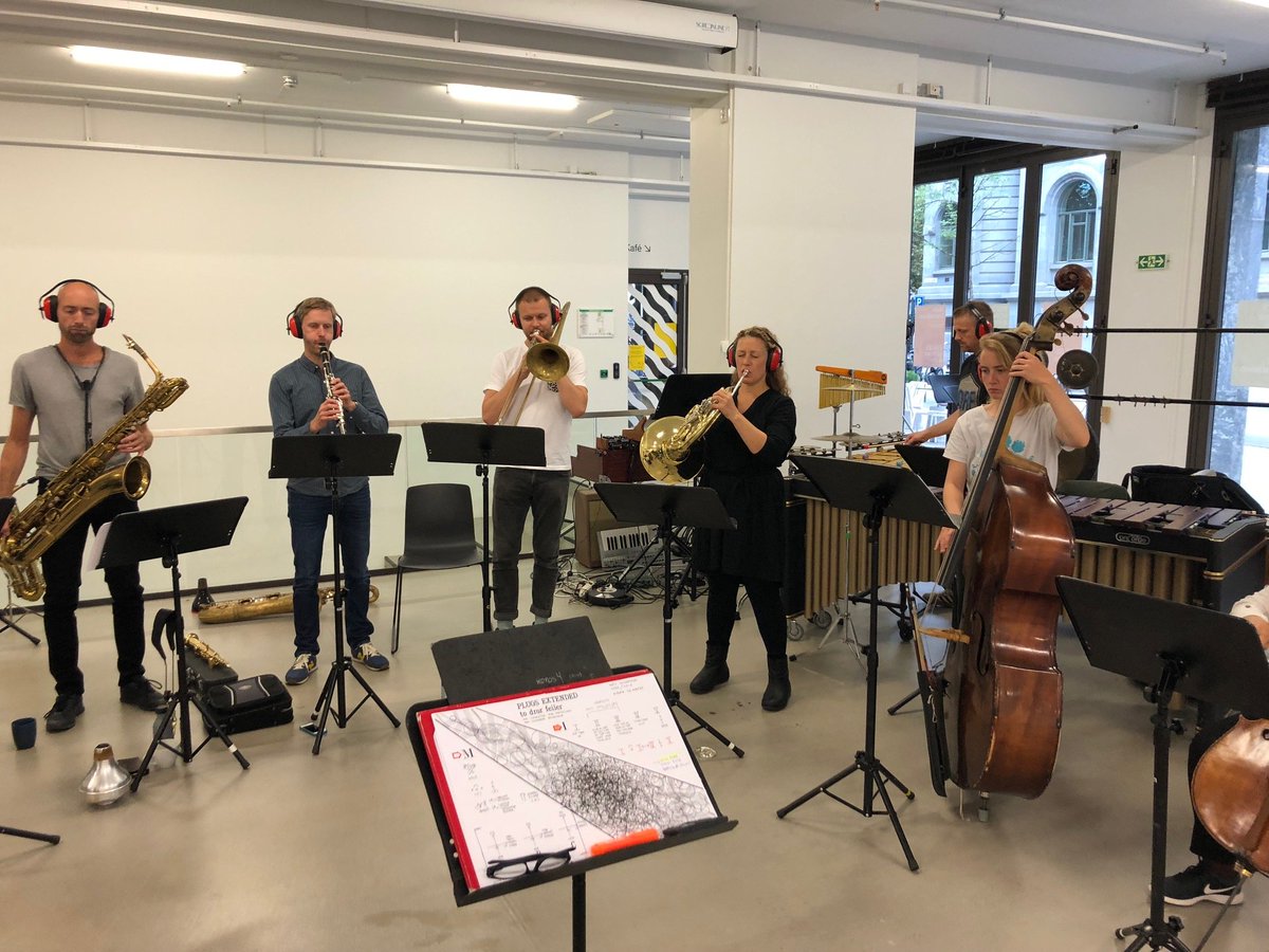 day 4 of pieces of PEACE &amp; FIRE - w record shop trading and two pieces: Hidros 4 (2001) and PLUGS EXTENDED (2000/2018) to Dror Feiler. at trondheim kunsthall 8 pm