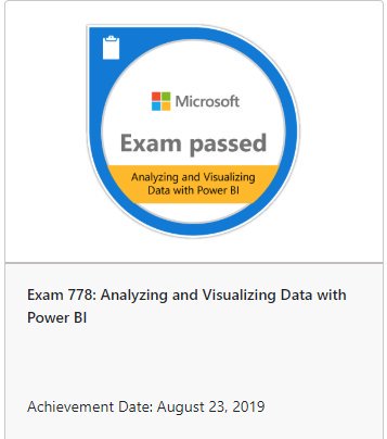 Passed my Microsoft Certification exam yesterday! I am now a certified Power BI Developer 😁
#data #geek #microsoft #PowerBI