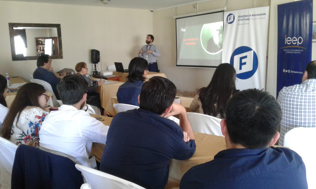 ieep_ec's tweet photo. "El mercado es el mecanismo más evolucionado de cooperación social. Se entiende éste como intercambio de reciprocidades" dice @jgomezarismendi
#LiberLAB2019 @FnfAndinos @USFQ_Ecuador https://t.co/zXO2PJKWbl