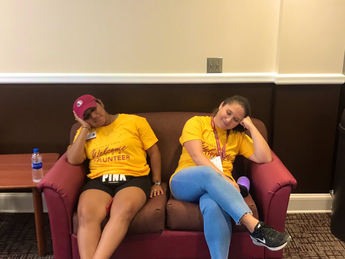 FSUAdmissions's tweet photo. Signing off! Time for a nap after a fun morning of volunteering! ❤️💛 #FSUMoveIn #FSU23 #NowANole https://t.co/FbFij1CSA2