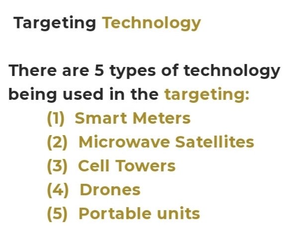 JusticeTargeted's tweet photo. Info from our website https://t.co/aspQ8HL2xz 5 Types of Technology #targeted #technology #micowave https://t.co/LQ3WceBaGS