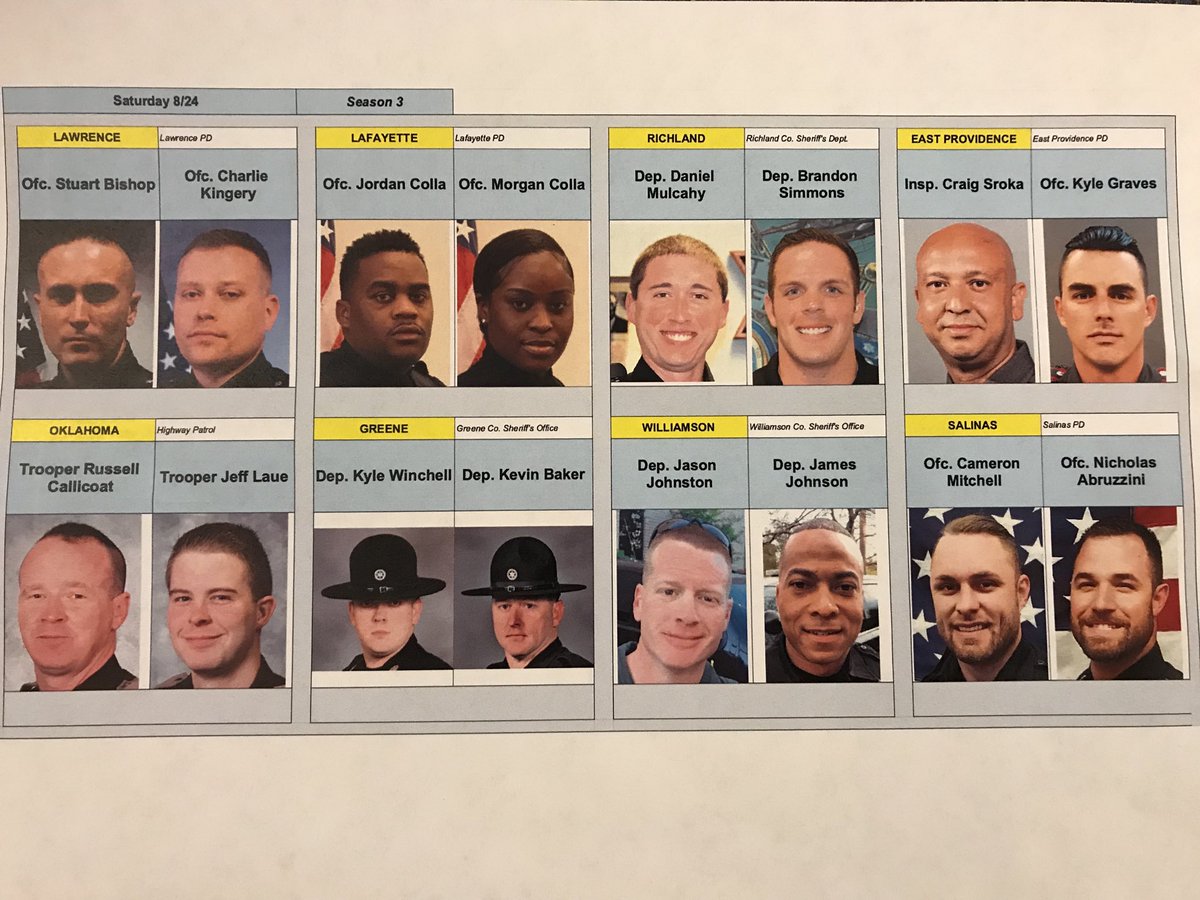 danabrams's tweet photo. The final lineup of this #livepd   “season!” See you at 9p! https://t.co/GNnDqq6nyC