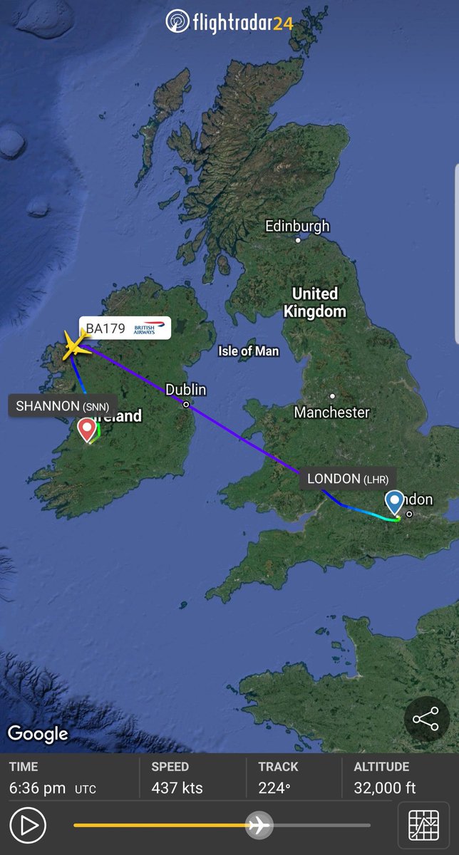 FlightModeblog's tweet image. #British Airways, a Boeing 777-300ER(G-STBB) flight #BA179 from #London Heathrow to #NewYork JFK diverted to #Shannon in Ireland after indication of fire at the rear of the aircraft.

#flightmodeblog #flightmode #aviation #avgeek #airlines #airways #aircraft #planes #avgeeks #jfk
