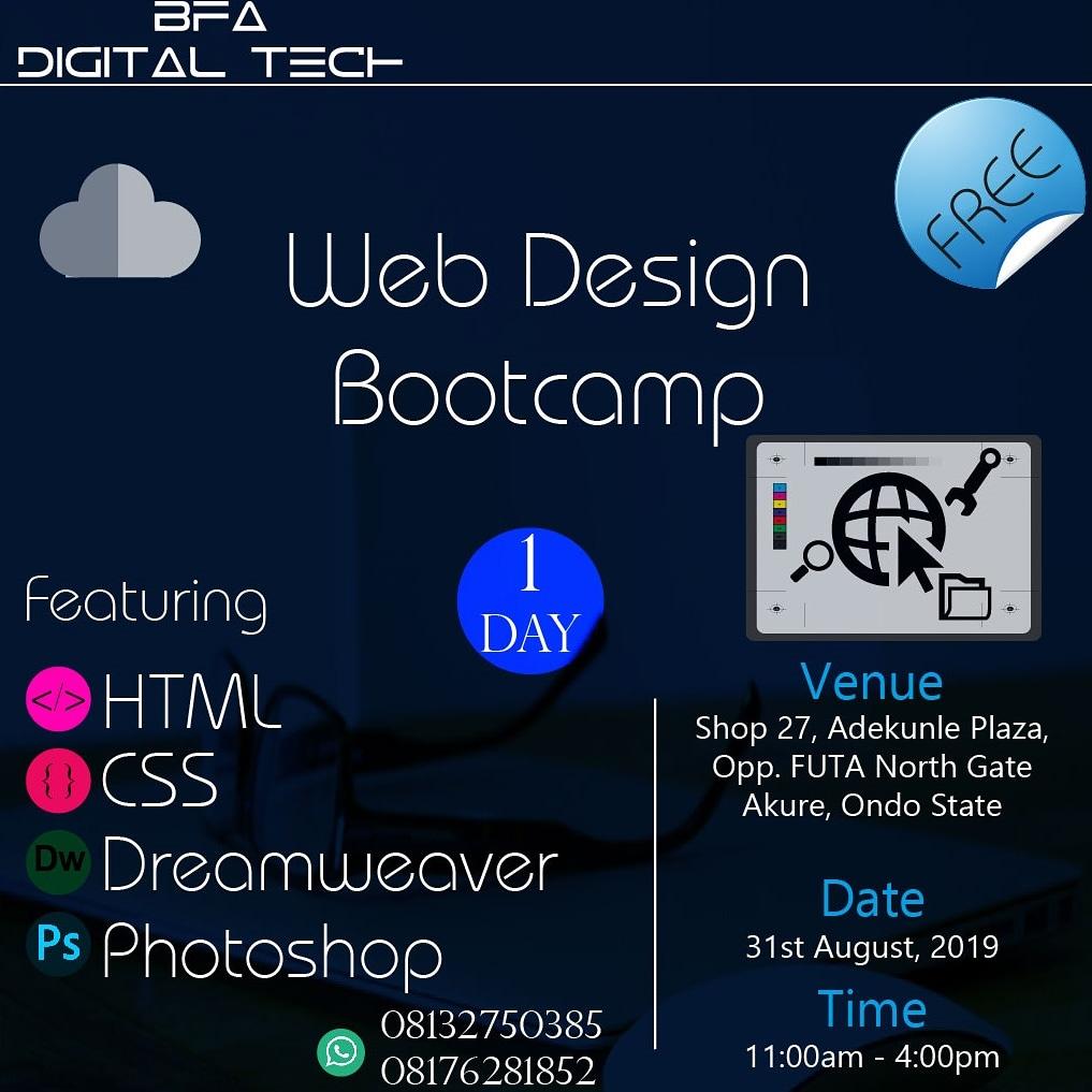 snnajieze's tweet photo. @SDGsFUTA 

Free training...

#WebDevelopment 
#Futa #Akure #FutaSouthGate

Register:
https://t.co/GqGGaxNLTZ https://t.co/LEFEXkqplk