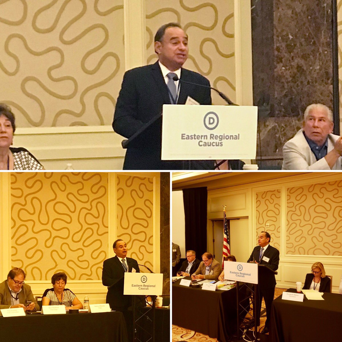 Addressing the DNC summer meeting on PR’s Presidential Primary of March 29, 2020, our struggle for the remaining 75% of disaster funds approved by Congress yet not disbursed by President Trump, and our commitment to solve the territorial status inequality by achieving statehood.
