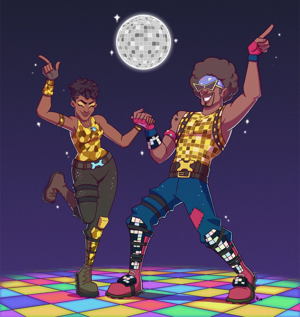 tillykke Gammeldags Tectonic WUHEGUGE 🐠 on Twitter: "Funk Ops with his Disco Diva ♥️✨ Commission made  for @flower_sponge 😘 #fortnite #funkops #discodiva #myart  https://t.co/sX5OVUvnkJ" / Twitter