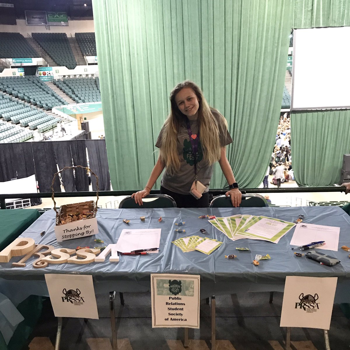 prssaCSU's tweet photo. Our girl @sky_bridgeforth is so excited to see you! Come say hi! https://t.co/grm2akI9KJ