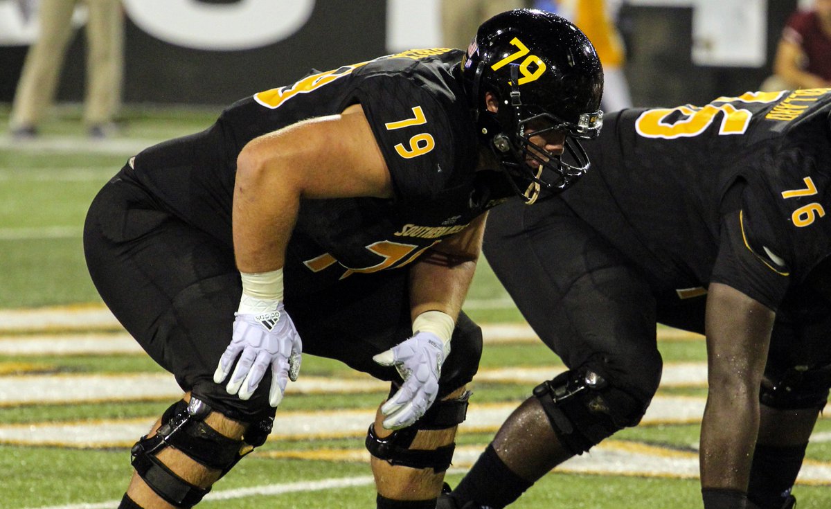 SouthernMissFB's tweet photo. Congrats to Drake Dorbeck on being named to the Reese's @seniorbowl watch list! #SMTTT https://t.co/el8gw3hmdj