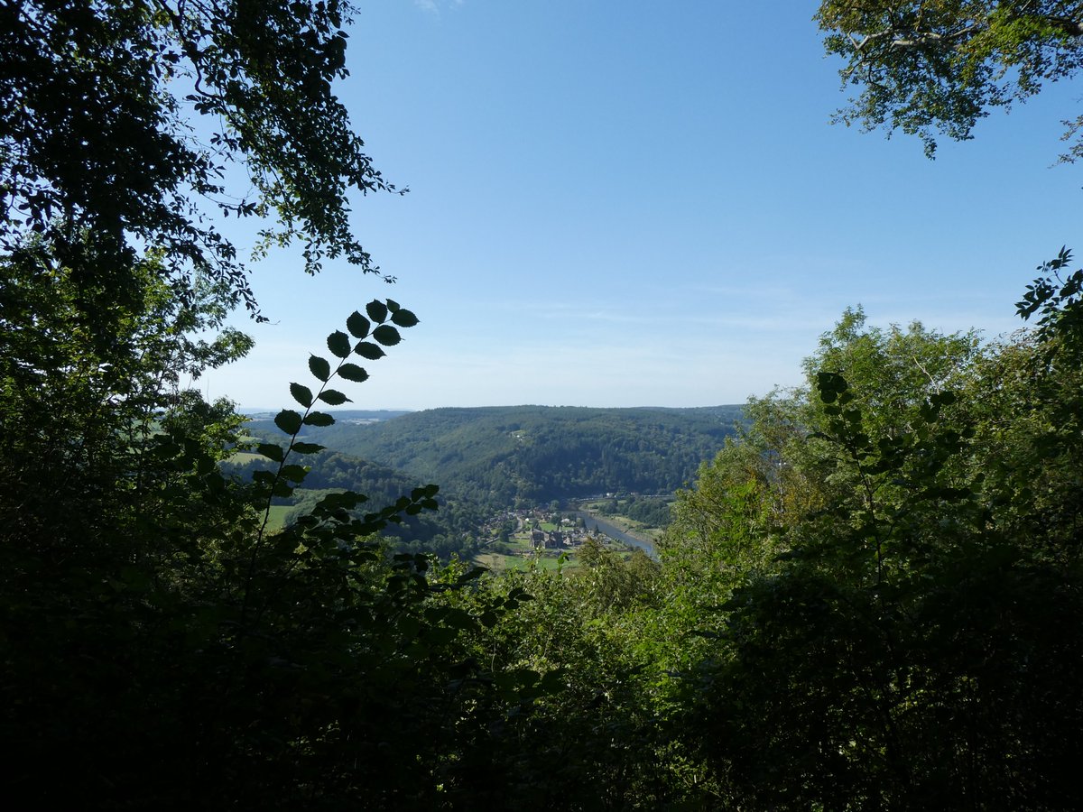 gawainsmum's tweet photo. It's time for yet another photo of Tintern Abbey from that viewpoint further-up-the-hill-than-the-Devils'-pulpit. A lovely vista: it's possible to see for miles over the hills. #VisitTintern https://t.co/mkYRauOXby