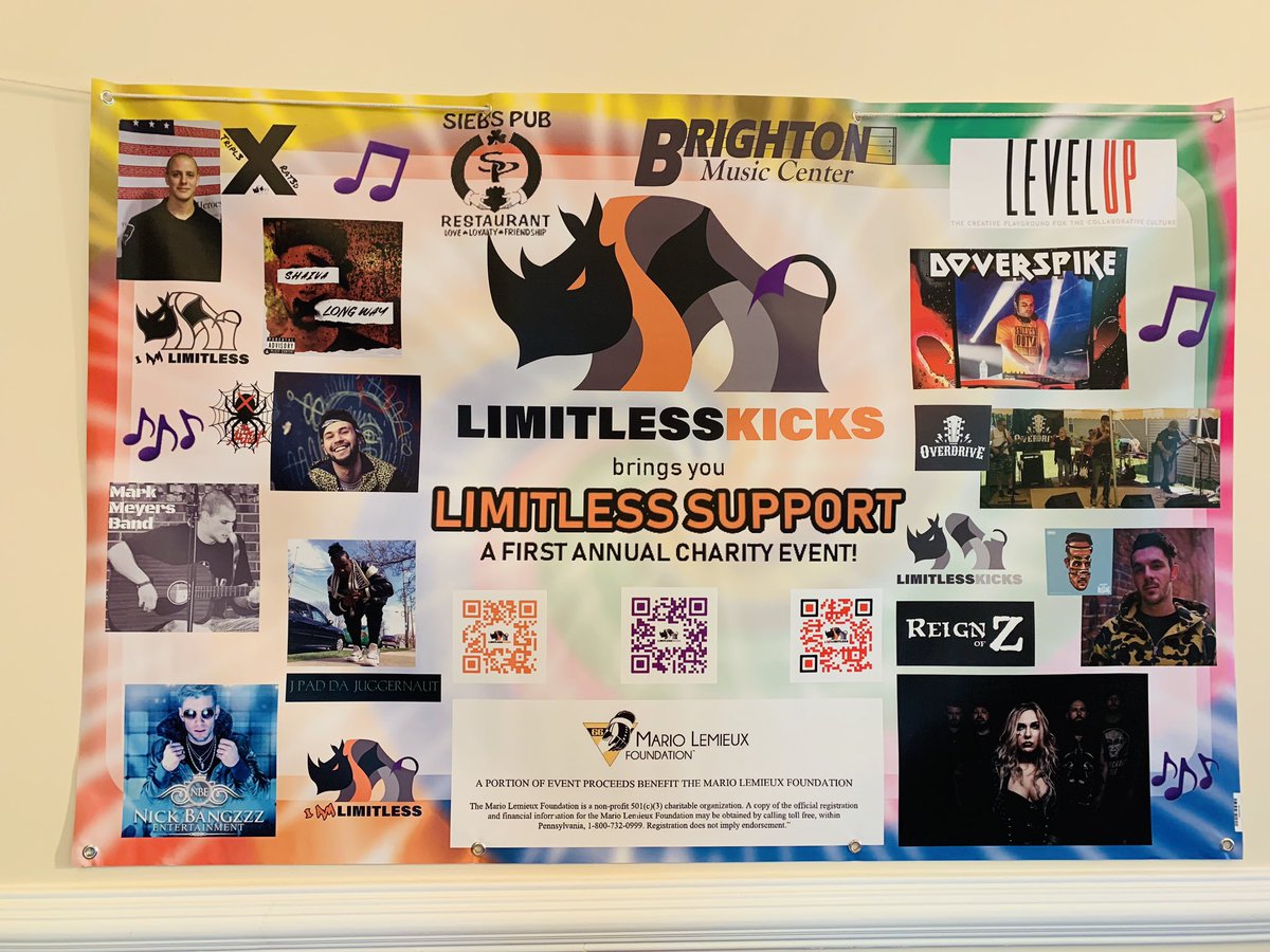 MarioLemieuxFdn's tweet photo. Thanks @KicksLimitless for hosting an event today with great music and raffles to benefit the Lemieux Foundation!
#LimitlessSupport https://t.co/8DS3w55gNF