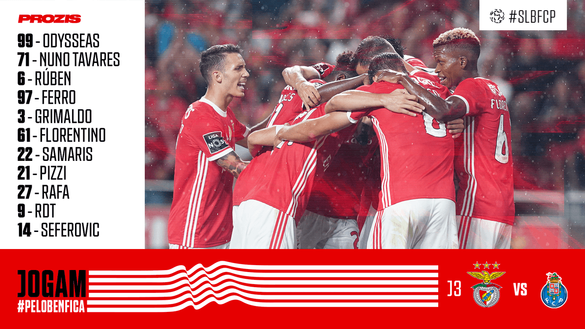 SLBenfica's tweet photo. 🚨 JÁ HÁ ONZE! 🚨

#SLBFCP #Prozis #ExceedYourself https://t.co/v2QOeBkWVk